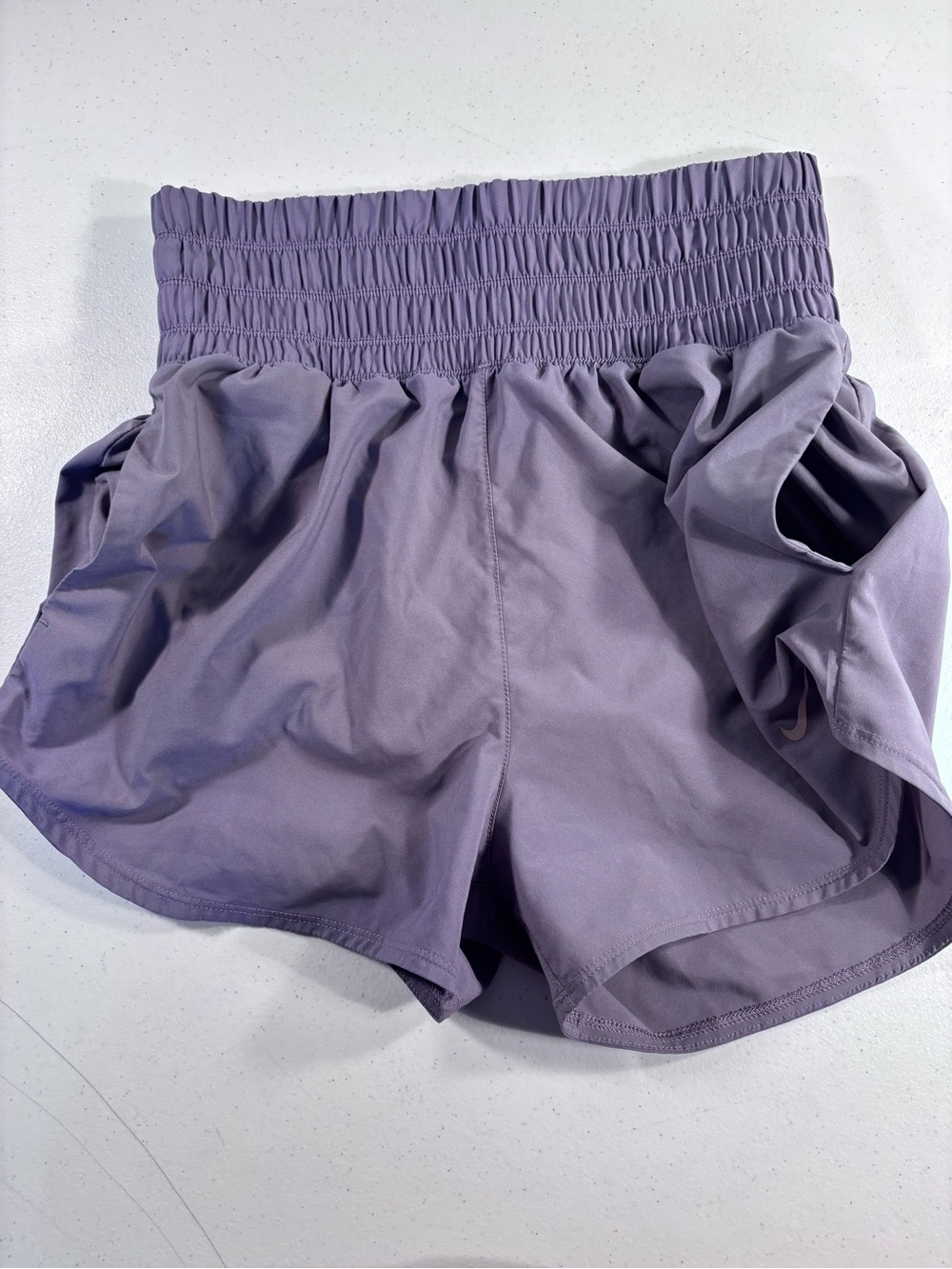 Nike Lavender High-Waist Athletic Shorts